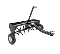 HW-AERATOR aérateur de pelouse pour tracteur tondeuse 93 cm, 24 pointes, roues 10 pouces, scarificateur gazon