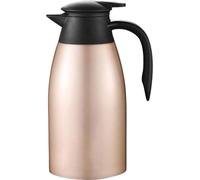 HwaGui Thermos 2L en acier inoxydable Verseuse isolante Bouchon Quick Tip Or