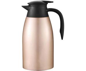 HwaGui Thermos 2L en acier inoxydable Verseuse isolante Bouchon Quick Tip Or