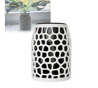 Hwborsix Vase de déguisement pour caméra intérieure Ring (2e génération) - Caméra cachée décorative avec canal de câble intégré, cachette de surveillance décorative pour sécurité à domicile (blanc)