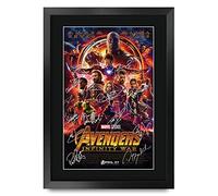 HWC Trading FR A3 Avengers Infinity War Robert Downey Jr Cadeaux imprimés affiche photo autographe signée pour les fans de cinéma - A3 Encadré