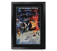 HWC Trading FR A3 Star Wars - The Empire Strikes Back Cadeaux imprimés affiche photo autographe signée pour les fans de cinéma - A3 Encadré