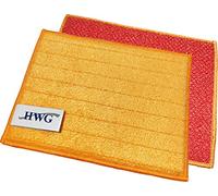 HWG Éponge intelligente - Microfibre avec technologie Nanosilver - Orange - 20 x 15 cm.