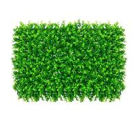 HWGING Panneaux de buis artificiels, panneaux muraux de haie de buis artificielle, rouleau de lierre artificiel, plantes vertes artificielles, écran de jardin