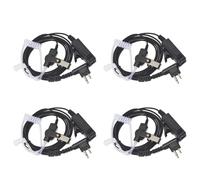 HWIREUIGT 4X Casque D'Écoute de Garde du Corps de Sécurité de Tube Acoustique Caché PTT Mic Compatible pour CP040 DP1400 GP68 GP88