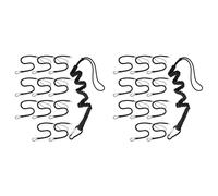 HWIREUIGT Lot de 24 Cordons Porte-Outils avec Boucle Métallique Simple et Extrémité Réglable, Longueur Standard, avec Verrouillage à Vis en Aluminium Noir