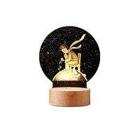 HWSY Lampe de Table Petit Prince Lampe de Table 3D Rose Fleur Veilleuses Créativité Individualité Présent Lampe de Chevet Lampe de Lecture de Noël (Couleur : Petit Prince) Interesting