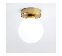 HWSY Plafonnier Moderne Simple plafonnier Semi-encastré plafonnier plafonnier avec Abat-Jour en Verre Fer métal Art Droplight pour Salle à Manger, Chambre, café, Bar, Couloir/Bla Interesting