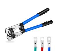 HX-50B Cosse de câble de batterie Outils de sertissage Pinces d'électricien pour sertir des câbles de 6-50mm² (AWG 8-1/0) avec la plaque métallique épaissie et renforcée