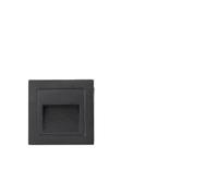 HXFFXHF Étape étape étape de la lumière du Pied à la Baisse étanche 5W 85-265V Éclairage Mural encastré intérieur/escalier extérieur étape (Couleur: Noir, Taille: Blanc Chaud_5w)