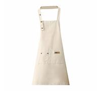 Hxiaen Lot de 2 tabliers de cuisine, boucle réglable, grand tablier pour hommes et femmes vêtements d'été, Beige-a, taille unique