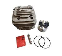 HXLSDYGP Kit Cylindre-Piston 47.5mm, 47.5mm, adapté à la tronçonneuse Zenoah G6200 G621 G621AVS G620 G620PU 62CC, Assemblage de Clip d'anneau de scie à chaîne