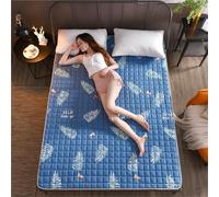 hxoity 1cm Ultra-Fin Matelas Futon Japonais Pliable en Polyester Tapis Tatami De Sol Portable Léger pour Dortoir Camping Yoga Doux Antidérapant Style Cartoon Étudiant Lit Canapé Respirant Durable