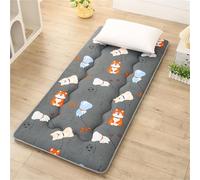 hxoity Futon Japonais 3cm Épais Pliable Tatami Tapis De Sol Portatif Enroulable Lit D'Appoint Camping Dortoir Respirant Matelas De Sol Crown
