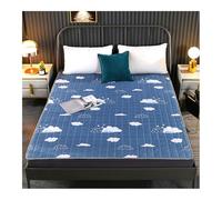 hxoity Matelas Futon Japonais 1cm Ultra-Léger, Tapis De Sol Tatami Pliable en Polyester, Matelas Portable Enroulable pour Camping Voyage Dortoir Étudiant, Canapé Respirant Doux Antidérapant Cartoon