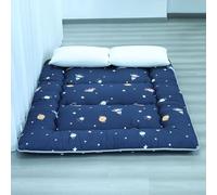 hxoity Matelas Futon Japonais Épaisseur 10 Cm/4 Pouces Tatami Japonais Tapis De Sol Tatami Très Respirant Matelas De Sol Pliable Et Enroulable pour Étudiant, Adulte, Simple, Double, Tapis De Sol