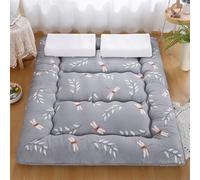 hxoity Matelas Futon Japonais Épaisseur 10 Cm/4 Pouces Tatami Japonais Tapis De Sol Tatami Très Respirant Matelas De Sol Pliable Et Enroulable pour Étudiant, Adulte, Simple, Double, Tapis De Sol