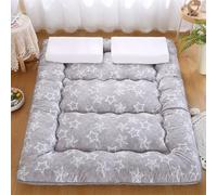 hxoity Matelas Futon Japonais Épaisseur 10 Cm/4 Pouces Tatami Japonais Tapis De Sol Tatami Très Respirant Matelas De Sol Pliable Et Enroulable pour Étudiant, Adulte, Simple, Double, Tapis De Sol