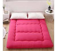 hxoity Matelas Futon Tatami 10cm Épais 3 Couches Coton Aérobie Anion Ergonomique Trapézoïdal Pliable Respiratoire Mat Doux pour Sol Confortable pour Dortoir Maison Camping Toutes Saisons