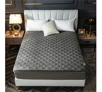 hxoity Matelas Futon Tatami Japonais Pliable Enroulable Épaisseur 4,5cm 4 Couches Tapis De Sol Antidérapant Noyau De Coton Dur Matelas Respirant avec Bretelles Élastiques Taille Double