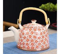 HXSCOO 900 ML Pot Grande capacité en céramique théière en Porcelaine avec Filtre à Eau Chinois Kung fu Bouilloire thé Verres Bouilloire thé Vert (Color : 10)