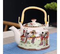 HXSCOO 900 ML Pot Grande capacité en céramique théière en Porcelaine avec Filtre à Eau Chinois Kung fu Bouilloire thé Verres Bouilloire thé Vert (Color : 16)