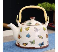 HXSCOO 900 ML Pot Grande capacité en céramique théière en Porcelaine avec Filtre à Eau Chinois Kung fu Bouilloire thé Verres Bouilloire thé Vert (Color : 6)