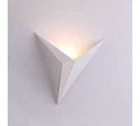 HXYSXHJUO Applique Murale Blanche LED 3W Blanc Chaud, Style Triangle créatif, élégante et Moderne, avec Abat-Jour en métal. Idéale pour Chambre, Salon, Bureau, Hall d'hôtel.