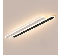 HXYSXHJUO Applique Murale linéaire LED et plafonnier d'intérieur, Lampe Ruban Longue et créative, luminaire Ovale Moderne - éclairage Mural Double Fonction pour Chambre, Salon, Couloir, blan