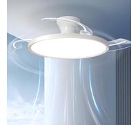 HXYSXHJUO Ventilateur de Plafond Intelligent avec télécommande - 6 Vitesses, éclairage LED à intensité Variable, Silencieux et réversible, écoénergétique, idéal pour Chambre et Salon Moderne