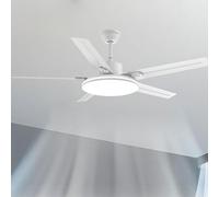 HXYSXHJUO Ventilateur de Plafond Moderne et épuré avec télécommande et éclairage LED 24 W, idéal pour Chambre, Salon, Salle à Manger, Gazebo, intérieur, Style Industriel, en métal, silencieu