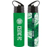 Hy-Pro Bouteille en aluminium sous licence officielle Celtic F.C. - 750 ml, paille pliable intégrée, étanche, légère, excellente idée cadeau de football