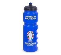Hy-Pro Euro 2024 Bouteille en plastique de 750 ml, sous licence officielle, 0,75 l, réutilisable, buse rétractable, légère, bouteille de sport, sans BPA