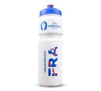 Hy-Pro Euro 2024 France Bouteille en plastique de 750 ml, sous licence officielle, 0,75 l, réutilisable, buse rétractable, légère, bouteille de sport, sans BPA