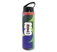 Hy-Pro offiziell lizenzierte FIFA Fußball-Weltmeisterschaft 2026 Trinkflasche mit 500/750 ml - Robuste Sportflasche aus Stahl/Aluminium zur Flüssigkeitsversorgung für Fußballfans