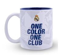 Hy-Pro Tasse sous licence officielle Real Madrid CF - 325 ml, en céramique, passe au lave-vaisselle, passe au micro-ondes, tasse pour boissons chaudes, thé et café, produit Real Madrid, idée cadeau