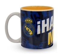 Hy-Pro Tasse sous licence officielle Real Madrid CF - 325 ml, en céramique, passe au lave-vaisselle, passe au micro-ondes, tasse pour boissons chaudes, thé et café, produit Real Madrid, idée cadeau