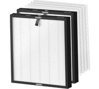 HY4866 Filtre de rechange pour purificateur d'air MORENTO HY4866 HY4866-WF 3 en 1 H13 Filtre HEPA de rechange à charbon actif très efficace et préfiltre (2 filtres + 4 préfiltres coton)