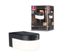 Hybrid Applique D'extérieur Led Calyne House 230v + Solaire Ip44 Carré 145x229 Mm 3000k 2,3w 230lm 230v Noir
