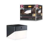 Hybrid Applique D'extérieur Led Lioren House 230v + Solaire Ip44 Carré 170x170 Mm 3000k 2,3w 230lm 230v Noir