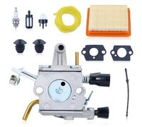 Hyceker Kit carburateur pour débroussailleuses FR450, FS400, FS450, FS480, SP400 et SP450, avec filtre à carburant, pompe d'amorçage, joint de carburateur, filtre à air, 4128-120-0651