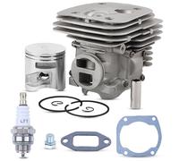 Hyceker Kit de joints de piston de cylindre de 50 mm pour tronçonneuse Husqvarna 365 X-Torq 372XP X-Torq, kit de cylindre et piston pour tronçonneuse Jonsered CS2166 CS2172 Kit haut d'extrémité pour