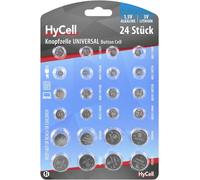 HyCell Jeu de piles bouton 2 x AG 1, AG 3, AG 4, AG 5, AG 8, AG 10, AG 12, AG 13, ainsi que 2 x CR 1620, CR 2016, CR 2025, CR 2032