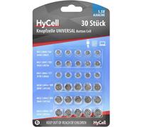 HyCell Jeu de piles bouton 5X AG 1, AG 3, AG 4, AG 10, AG 12, AG 13