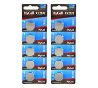HyCell Piles bouton lithium CR2032 3V 200 mAh (Lot de 10) - Piles plates standard résistantes et à longue durée de vie - Piles boutons pour montre, télécommande, tensiomètre, etc.