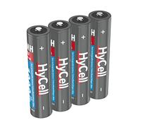 HyCell Piles Rechargeables NiMH Micro AAA 1000 mAh 1,2V (Lot de 4) - Piles Micro AAA pour télécommande, Instrument de Mesure, etc. - Petits accumulateurs de qualité supérieure