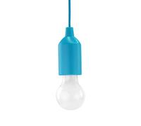 HyCell Pull Light avec tirette, incl. piles AAA (1 pce) - Lampe LED portative bleue - Lampe mobile pour le jardin, la remise, le camping, la tente, le grenier, l'armoir ou comme décoration de fête