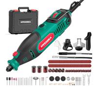 HYCHIKA 150W Outil Rotatif avec affûteuse de chaîne | 7 vitesses variables 10 000 à 33 000 RPM, 167 accessoires pour le ponçage, le polissage, la découpe, le perçage et la gravure