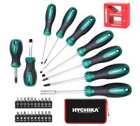 HYCHIKA 30 PCS Kit Tournevis, Lot Tournevis Magnétique, Comprenant Tournevis Cruciforme, Tournevis Plat, pour DIY, Meubles D'entretien, Jouet