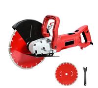 HYCHIKA 3200W Scie à Béton électrique, 4300RPM Motor Circular Saw Cutter, 305 mm Scies Circulaires à Sec/Humide, Rainureuse Beton, Includes Water Line and Pump, for Stone Brick Wood